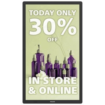 Philips 25,3" I-line, full color E-paper signage display, An