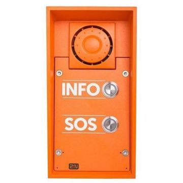 2N IP Safety met 2 buttons en INFO/SOS labels