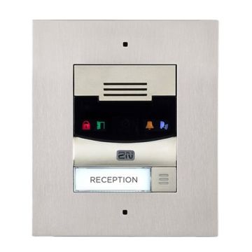 2N IP Solo inbouw intercom met camera (zilver)