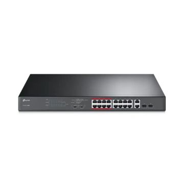 TP-Link 16-Port 10/100Mbps PoE+ Switch, 16 10/100Mbps