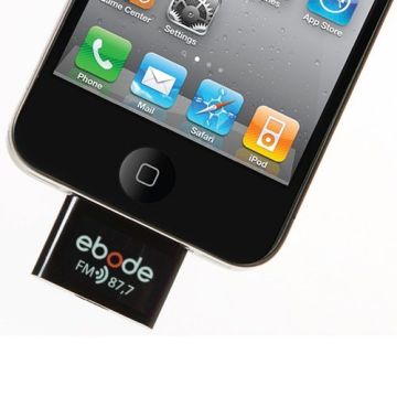 Ebode FM87 FM Plug-in voor IPhone Ipod/Ipad, FM 87,7 op=op