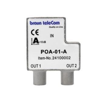 Braun Telecom POA 01 B UPC Opdruk 2v IEC verdeler male
