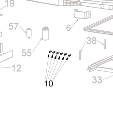 Telair 06113 spare part wit blindnagel Telair airco