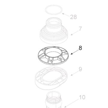 Teleco 11523 spare part Buisdoorvoer ring Voy.65/85