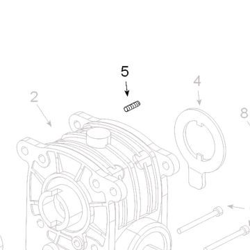Teleco 13200 spare part stift m5x16 T.65/85