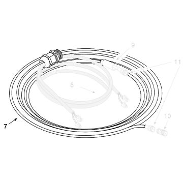 Teleco 05807 spare part RG58 Coaxkabel 3.6mtr
