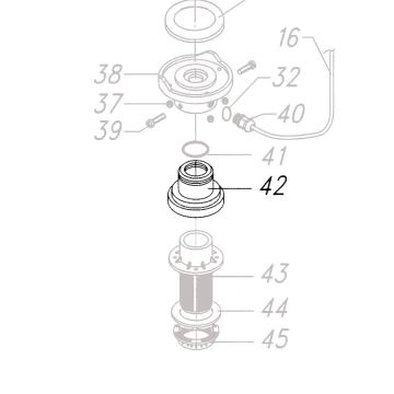 Teleco 06961 spare part Rubberen afdichting