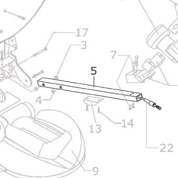 Teleco 08995 spare part LNB draagarm Magicsat 850 (SLNB45)