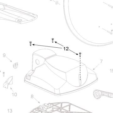 Teleco 07562 spare part blindklinknagel motorkap T.65/85