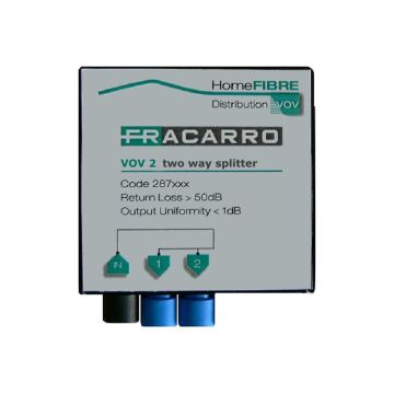 Fracarro VOV 2 Splitter 2-voudig,(<3,9dB), mini conn.