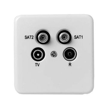 Fracarro R/TV/SAT/SAT WCD incl. afdekpl.+rand Einddoos op=op