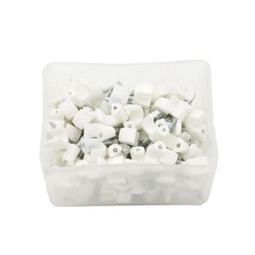 Kabelclips 5mm wit  100st
