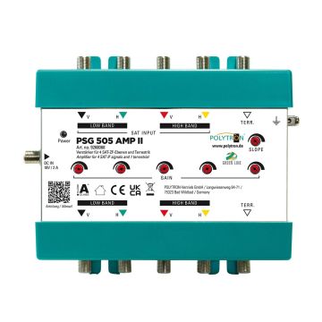 Polytron PSG 505 AMP II  5 in 5 uit  M/S lijnversterker