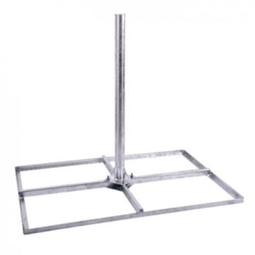 Tegelvoet compleet 4x40x60,H100,HQ volbad verzinkt T009