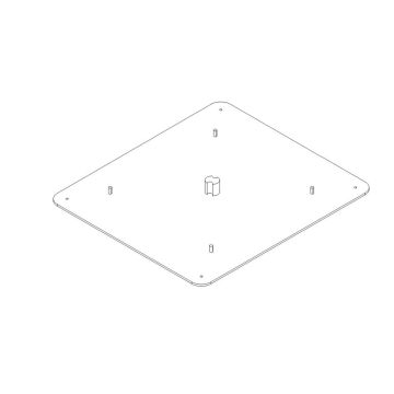 Teleco 10693 spare part montageplaat 45X40 CL.E.65/85