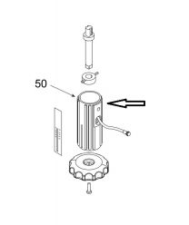 Teleco 03647 spare part handgreep hefhoogteaanduiding