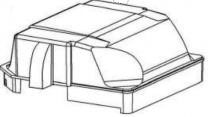 Telair 07133 spare part Deksel Verdamper Dual Clima