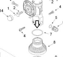 Teleco 12030 spare part Veer voor rubberen afdichting