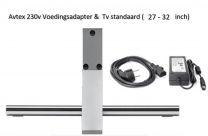 Avtex 230v Voedingsadapter &  Tv standaard 27-32  inch)