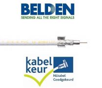 Belden CX9D0 Coax 9 DuoBond+ PVC KABELKEUR wit doos 100m