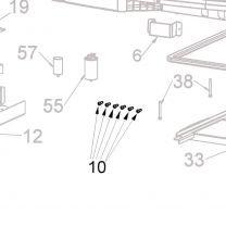 Telair 06113 spare part wit blindnagel Telair airco