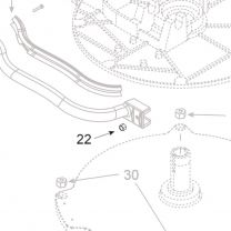 Teleco 09015 spare part Zelfborgende moer M5 CL.E.65/85