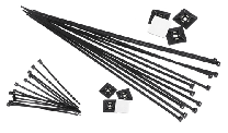 Geros 9.0x780 kabelbinder zwart 100 stuks