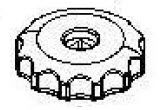 Teleco 10110 spare part Zwarte knop
