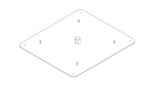 Teleco 10693 spare part montageplaat 45X40 CL.E.65/85